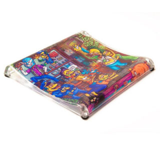 BANDEJA SIMPSONS / RICK & MORTY CURVA ACRÍLICO