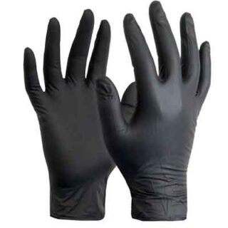 GUANTES DE NITRILO NEGRO. 3 PARES TALLES M/L/S